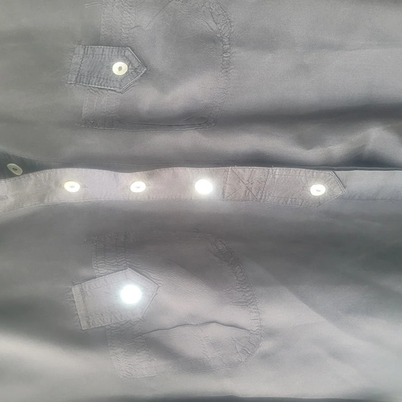 Velvet Heart Silk Button Up Shirt - Picture 6 of 11